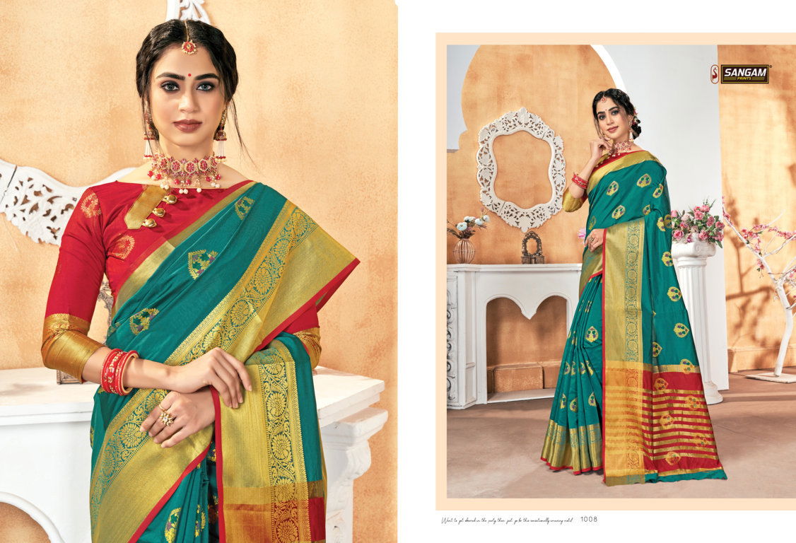 Sangam Vaishnavi Handloom  Latest Fancy Designer Silk Sarees Collection